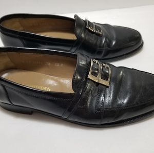 Romano Martegani Men Black Loafers Size 8.5